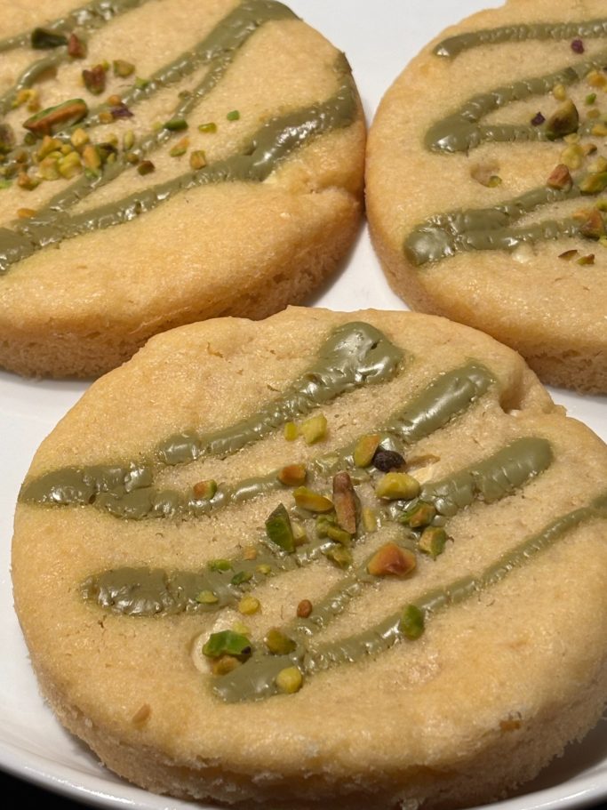 Cookie chocolat blanc et pistache